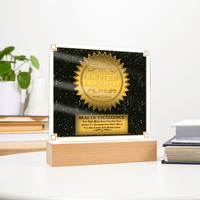 Acrylic Square Plaque – World's Best Mother - in - Law Gift - TreasuredTale