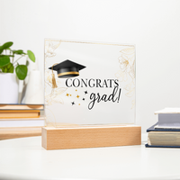 Acrylic Square Plaque - Graduation