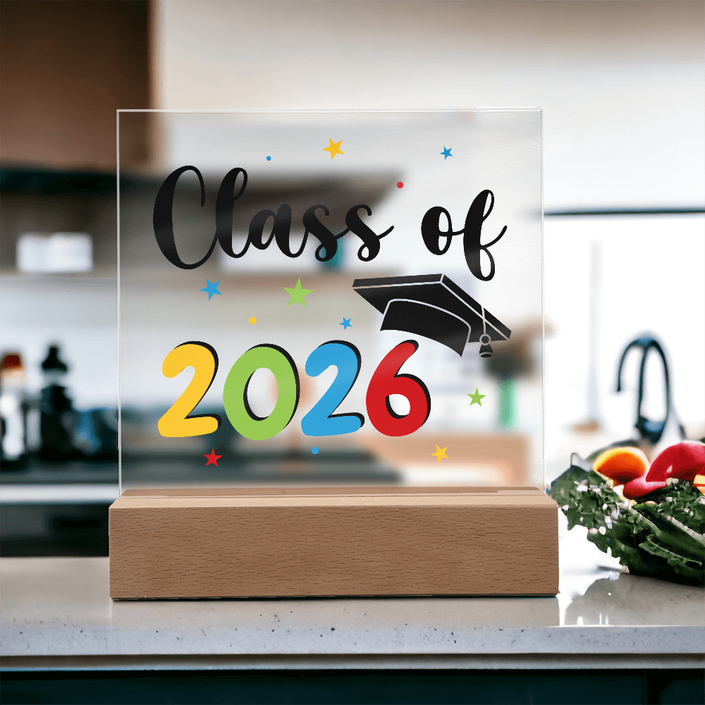 Acrylic Square Plaque - Class of 2026
