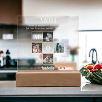 Personalized Acrylic Square Plaque for Mom from Dughter - Mother's Day Gift