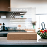 Acrylic Square Plaque - Son Graduation
