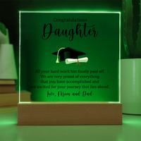 Acrylic Square Plaque - Gradation Daughter