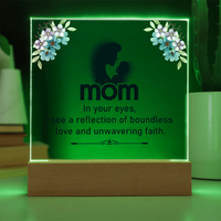 Acrylic Square Plaque for Mom - Mother's Day Gift - In Your Eyes