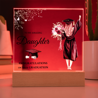Acrylic Square Plaque - Daughter Graduation
