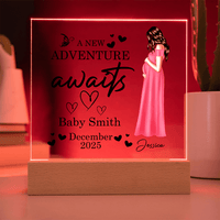 New Adventure Plaque – Personalized Mom to Be Gift - TreasuredTale