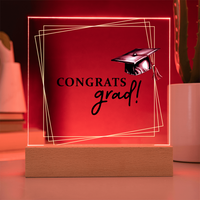 Acrylic Square Plaque - Graduation, Congrats Grad