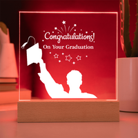Acrylic Square Plaque - Congratulations On Your Graduation