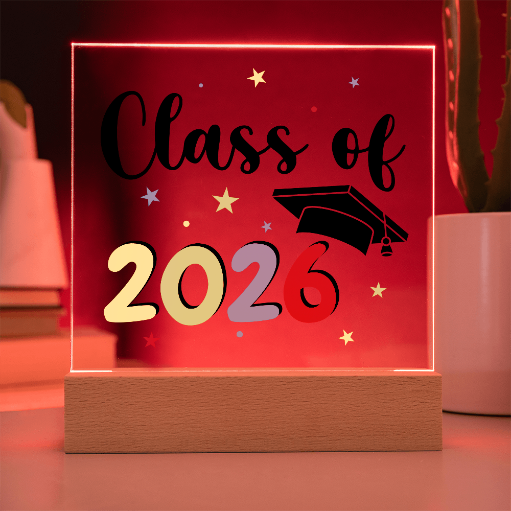 Acrylic Square Plaque - Class of 2026