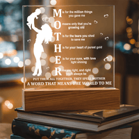 Acrylic Square Plaque – Mother Gift That Means the World - TreasuredTale