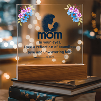 Acrylic Square Plaque for Mom - Mother's Day Gift - In Your Eyes