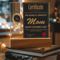 Acrylic Square Plaque – World's Greatest Mom Mother's Day - TreasuredTale