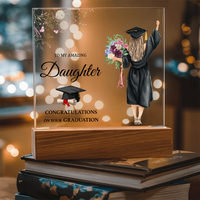Acrylic Square Plaque - Daughter Graduation