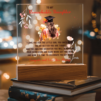 Acrylic Square Plaque - Remarkable Daughter Graduation