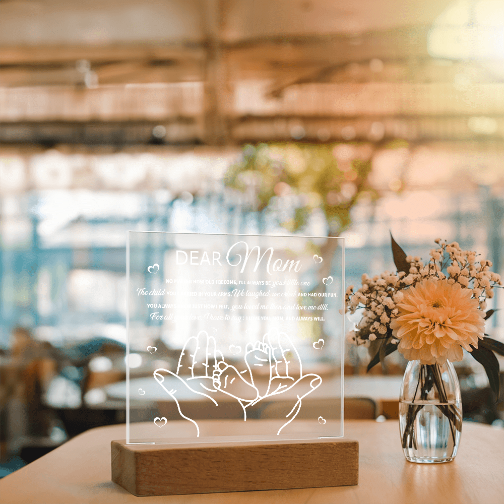 Acrylic Square Plaque – Always Your Little One Mom Gift - TreasuredTale