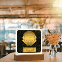 Acrylic Square Plaque – World's Best Mother - in - Law Gift - TreasuredTale