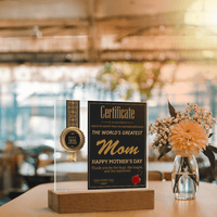 Acrylic Square Plaque – World's Greatest Mom Mother's Day - TreasuredTale