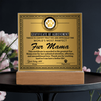 Acrylic Square Plaque – Funny Fur Mama Gift - TreasuredTale
