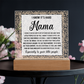 Acrylic Square Plaque – Mama Gift of Love and Support