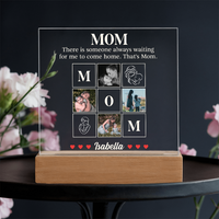 Personalized Acrylic Square Plaque for Mom from Dughter - Mother's Day Gift