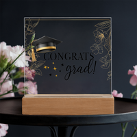 Acrylic Square Plaque - Graduation