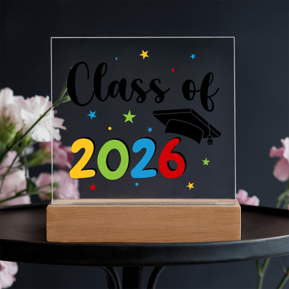 Acrylic Square Plaque - Class of 2026