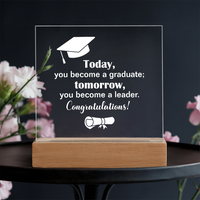 Acrylic Square Plaque - Graduation, Leader