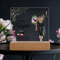 Acrylic Square Plaque - Daughter Graduation