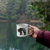 12oz Enamel Camping Mug for Mom - Mother's Day Gift - Mama Bear