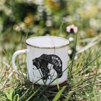 12oz Enamel Camping Mug for Mom - Mother's Day Gift - Mama Bear