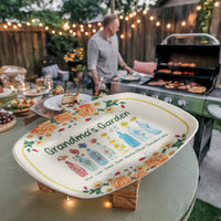 10”x14” Platter for Grandma - Mother's Day Gift - Grandma's Garden
