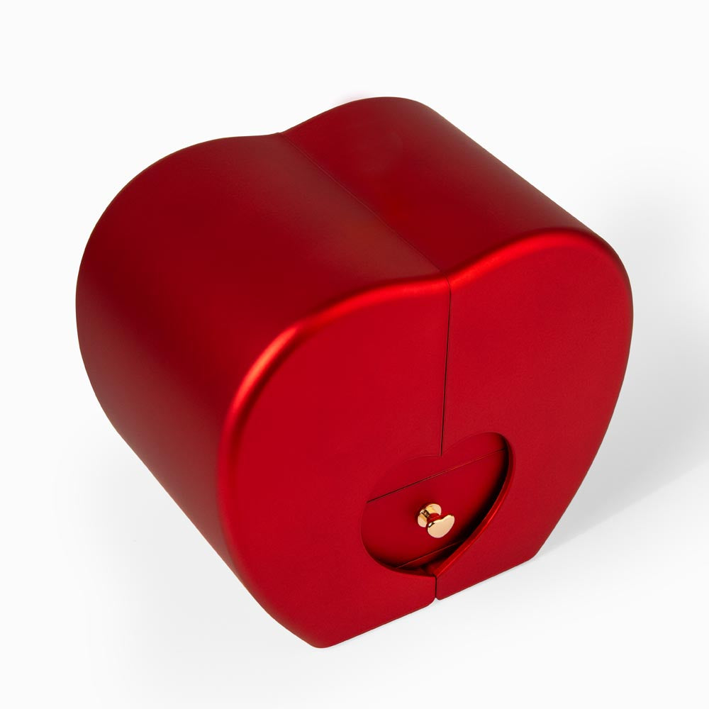 Love Knot Necklace with Red Heart Rose Box for Mom from Daughter - Mother's Day Gift