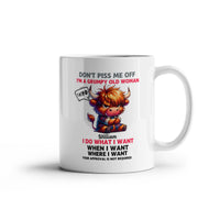 Funny White Ceramic Mug - Don't Piss Me Off