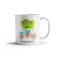 Funny White Ceramic Photo for Mom - Mother's Day Gift - From the Bottom of Our Hearts