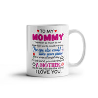 Personalized White Ceramic Photo Mug for Mom - Mother's Day Gift - To My Mommy