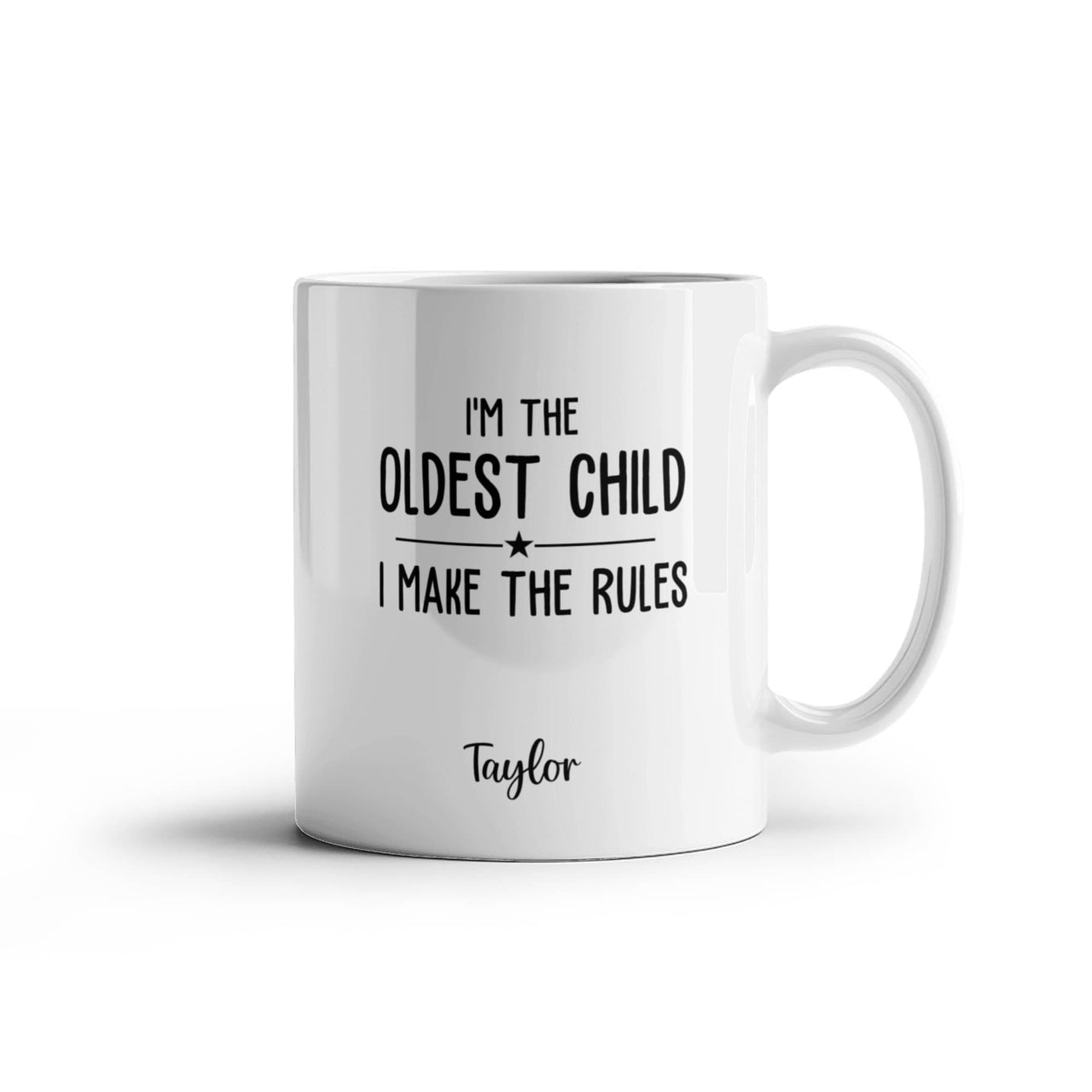 White Ceramic Mug - I'm the Oldest Child