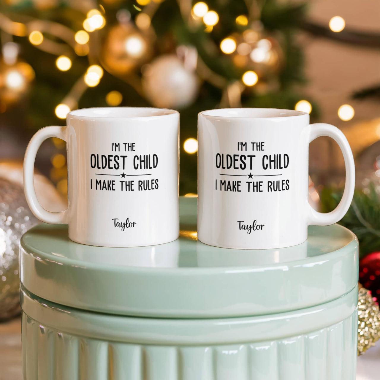 White Ceramic Mug - I'm the Oldest Child