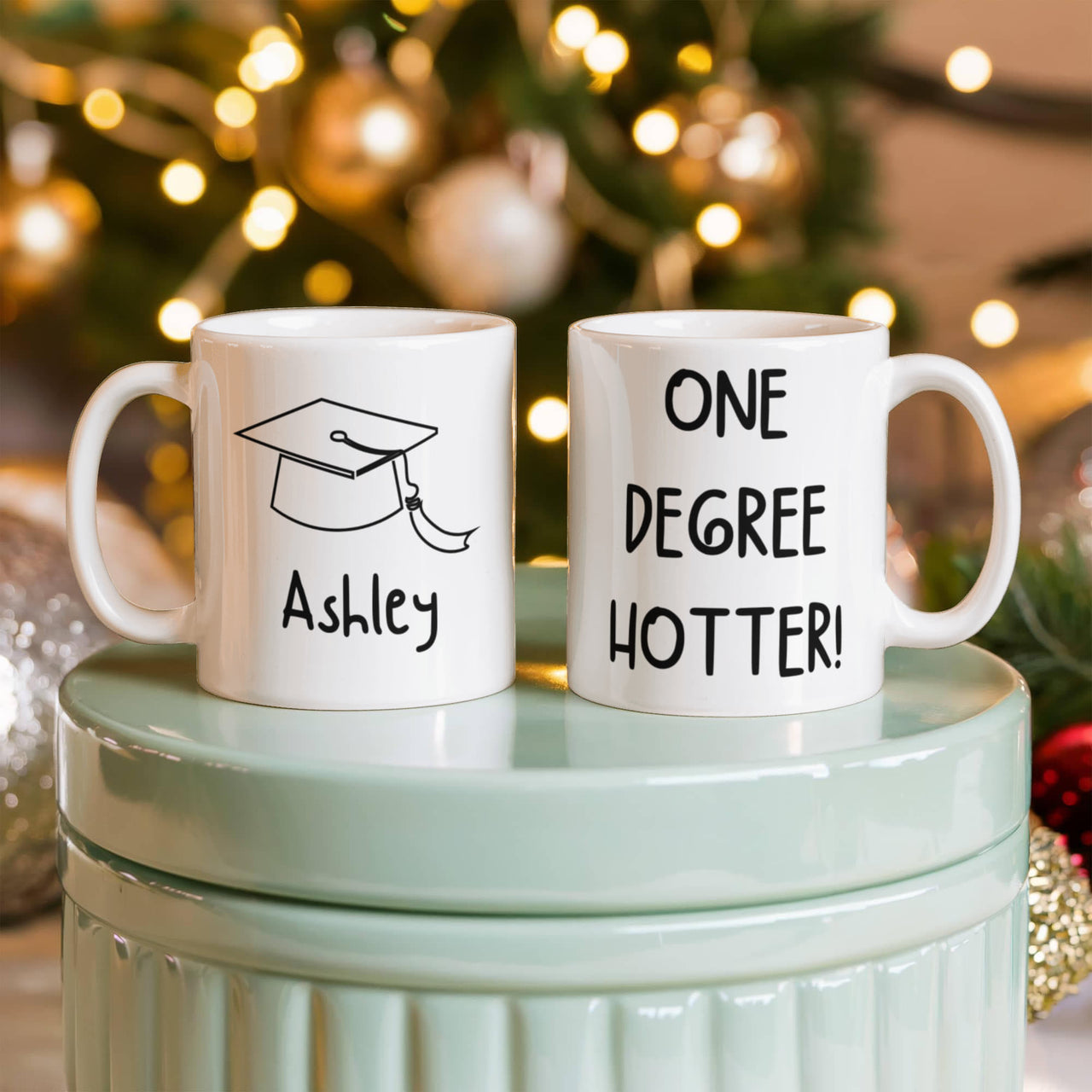 White Ceramic Mug Multiple Variants - one degree hotter funny