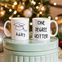 White Ceramic Mug Multiple Variants - one degree hotter funny