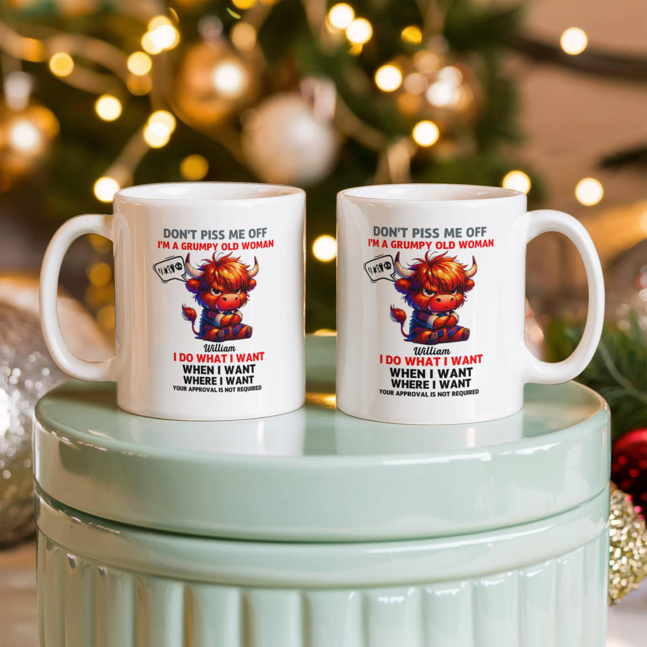 Funny White Ceramic Mug - Don't Piss Me Off