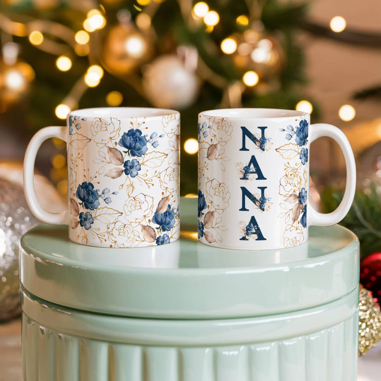 White Ceramic Mug for Grandma - Mother's Day Gift - Nana