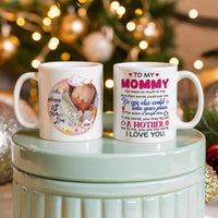 Personalized White Ceramic Photo Mug for Mom - Mother's Day Gift - To My Mommy