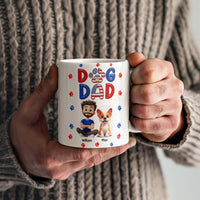 White Ceramic Mug 11 oz & 15 oz - Dog Dad