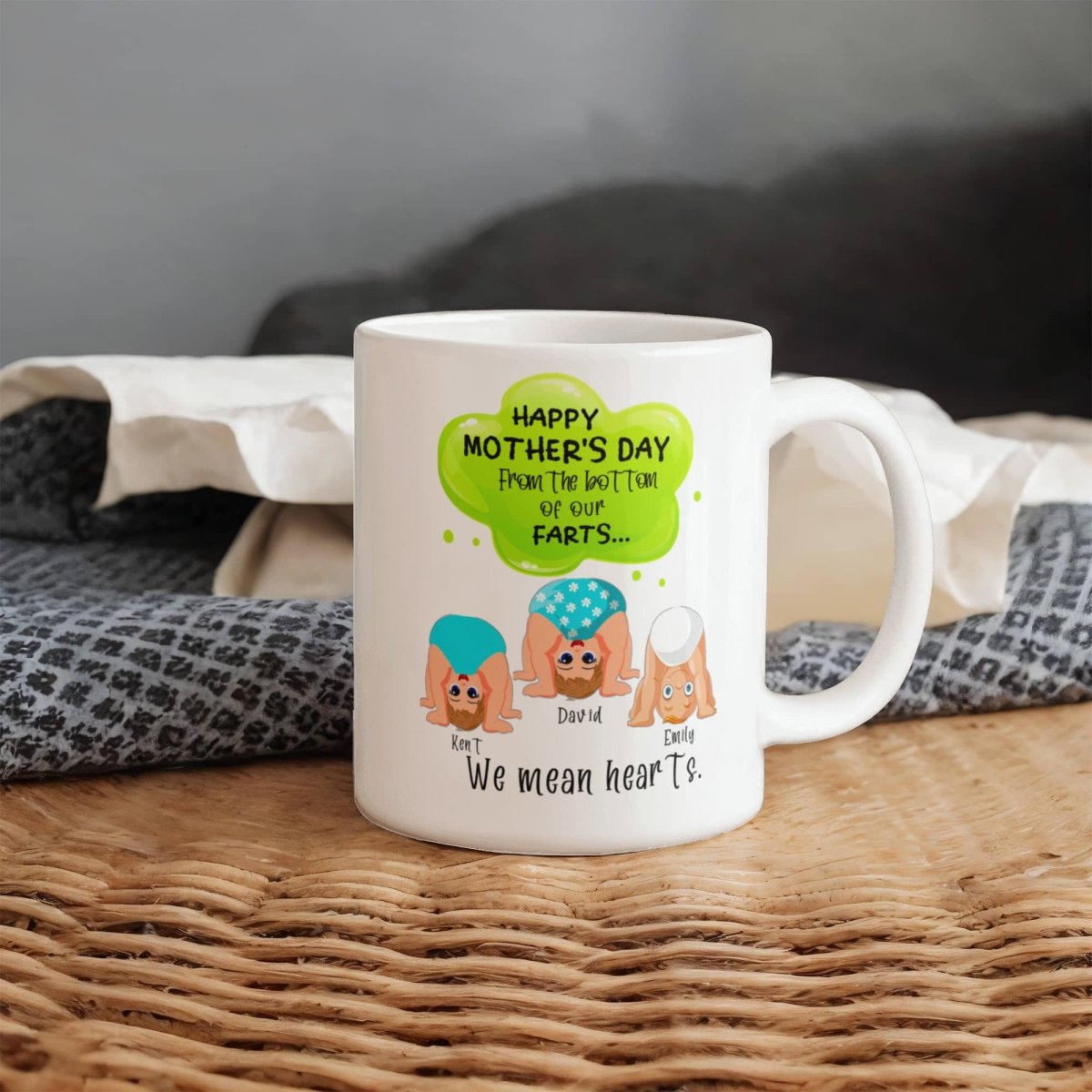 Personalized Funny Mother's Day Mug from Kids - TreasuredTale