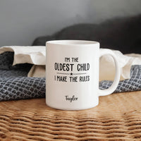 White Ceramic Mug - I'm the Oldest Child