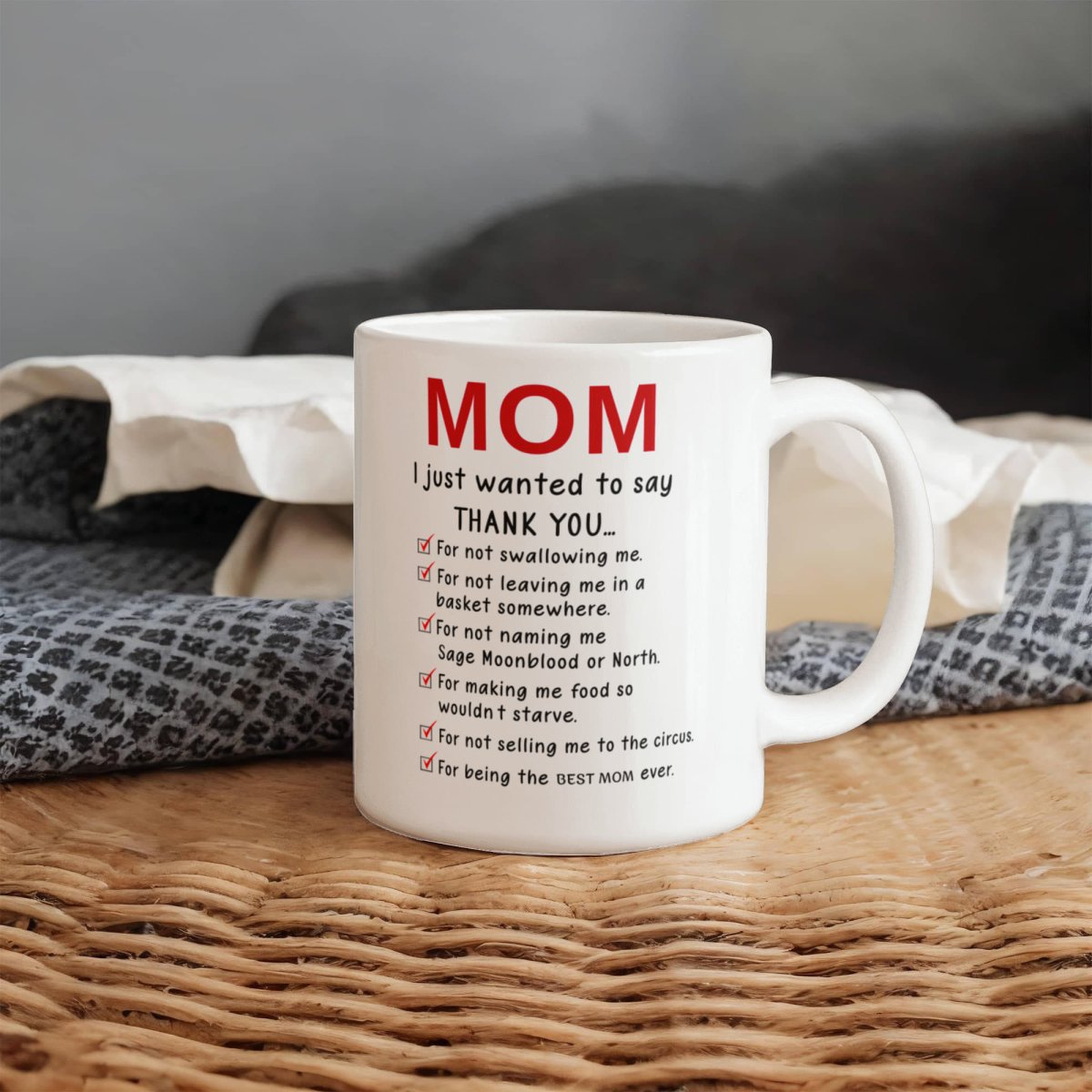 Funny Best Mom Ever Mug – Hilarious Thank You Gift - TreasuredTale