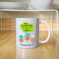 Funny White Ceramic Photo for Mom - Mother's Day Gift - From the Bottom of Our Hearts