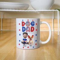 White Ceramic Mug 11 oz & 15 oz - Dog Dad