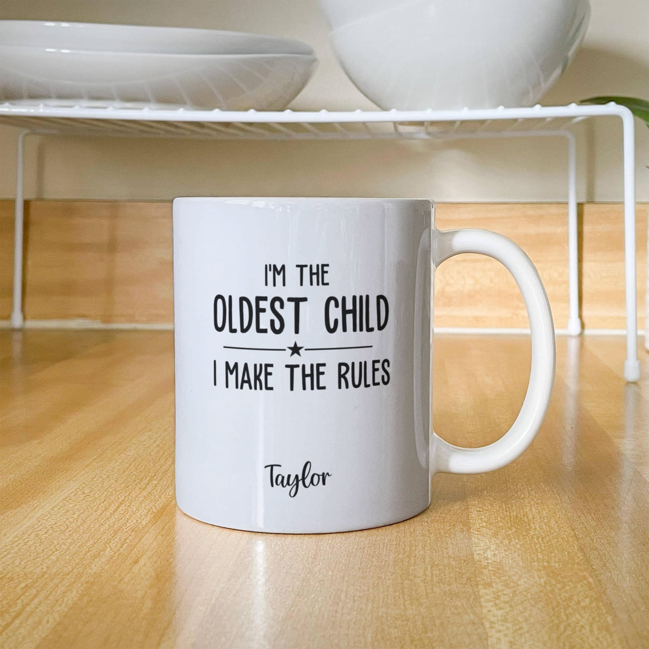White Ceramic Mug - I'm the Oldest Child