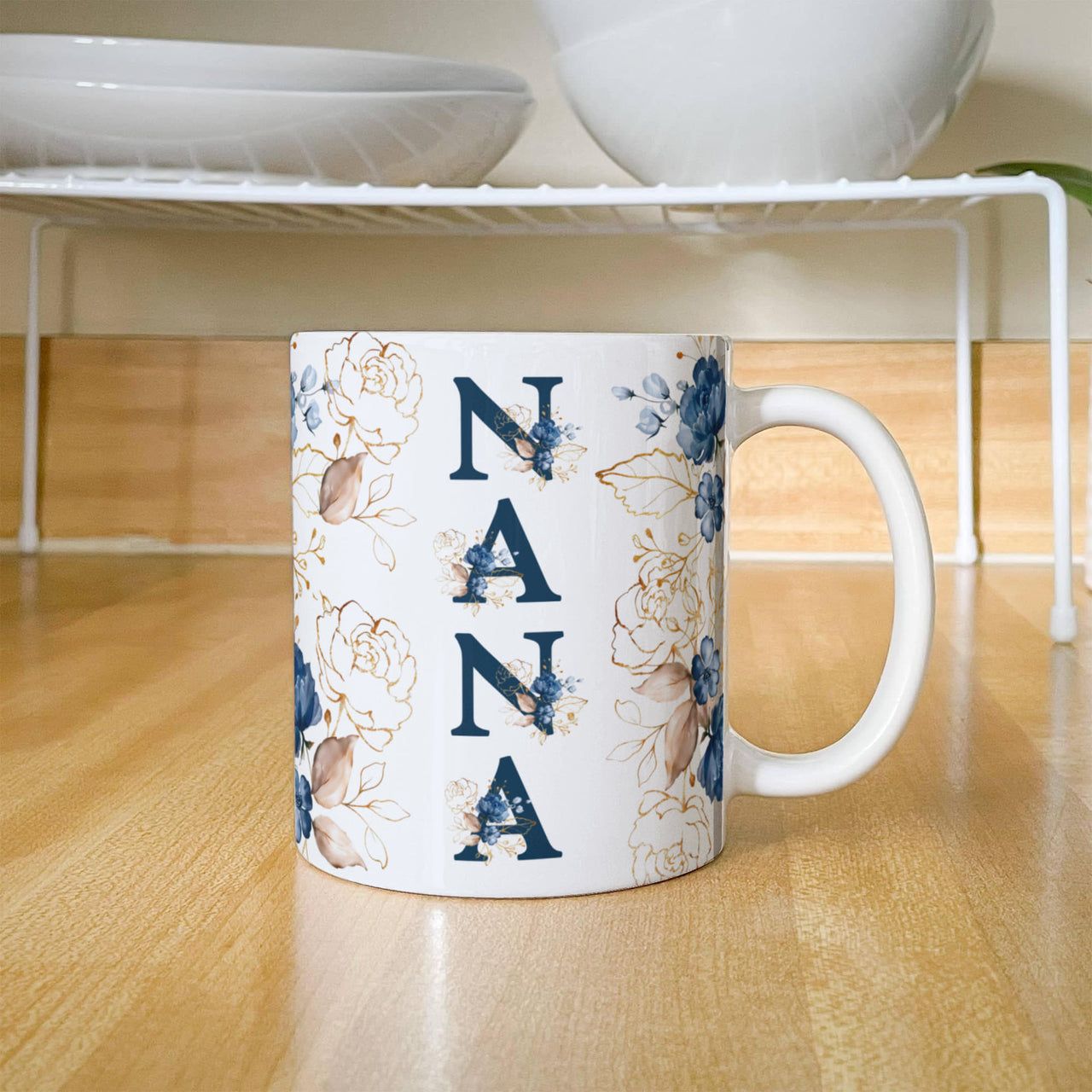 White Ceramic Mug for Grandma - Mother's Day Gift - Nana