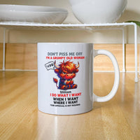 Funny White Ceramic Mug - Don't Piss Me Off